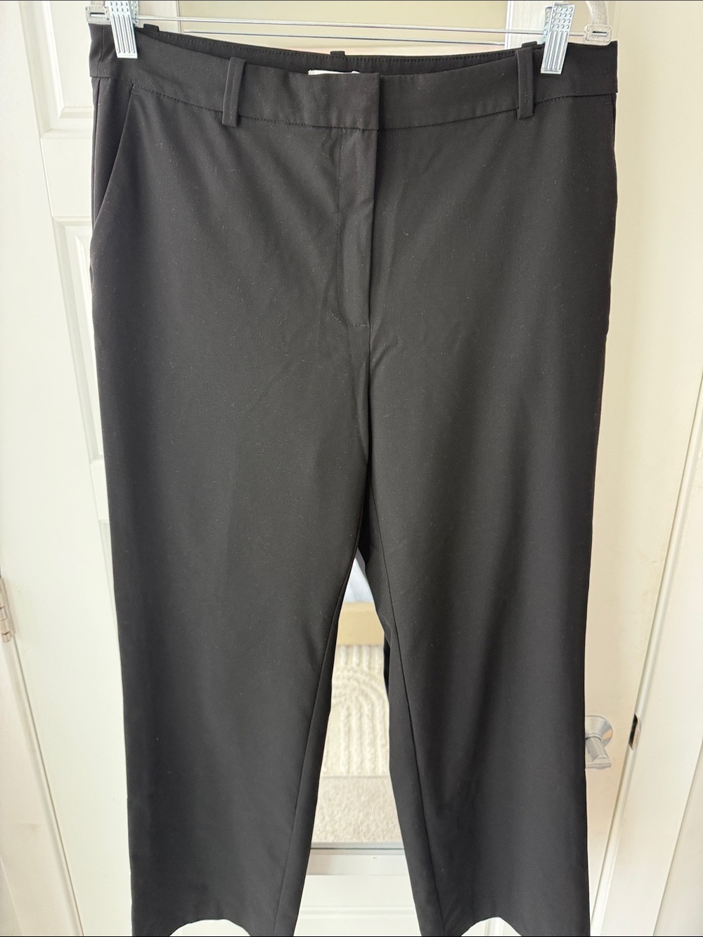 H&M Black Women's Slim Straight Trousers